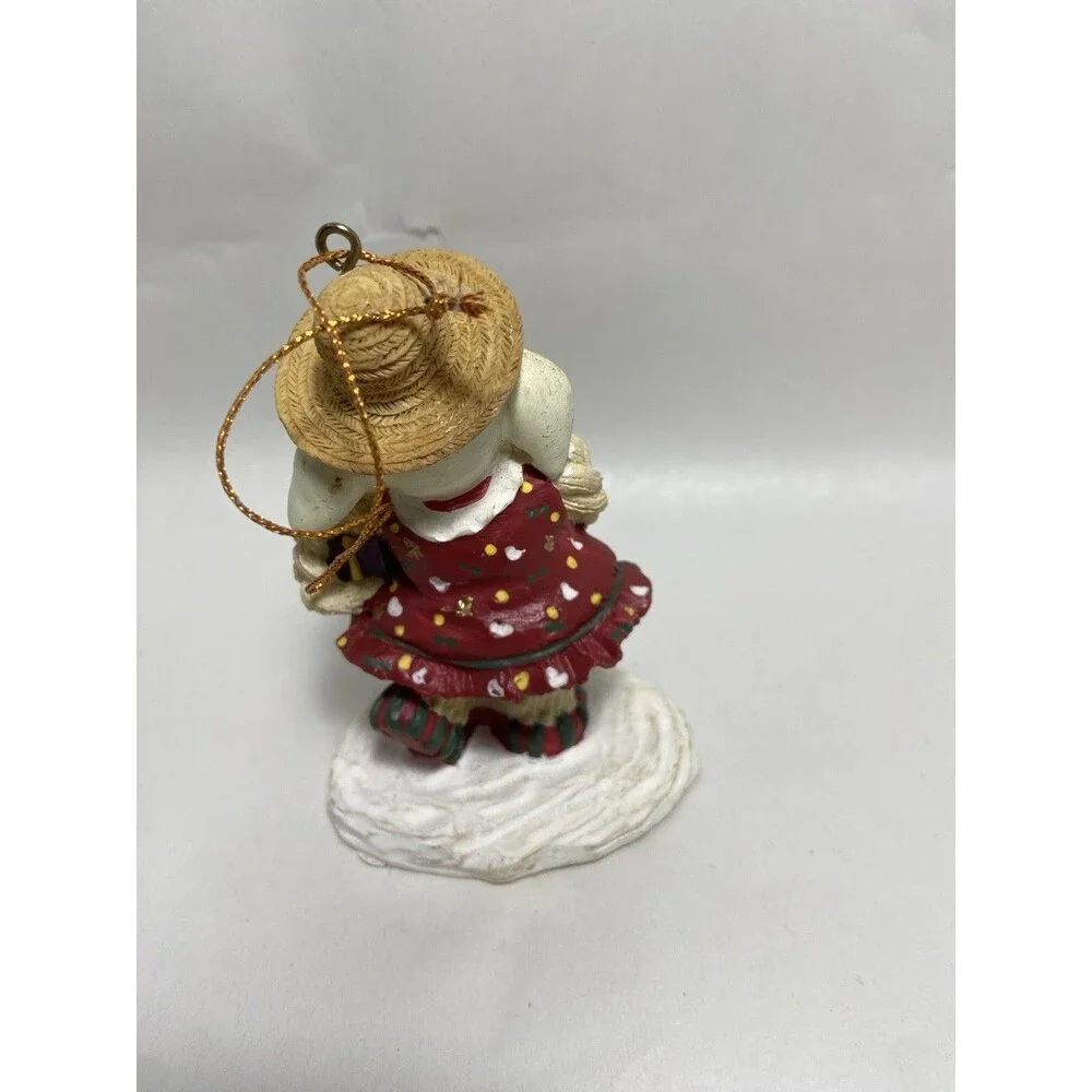 House of Lloyd Christmas Around World Ornaments Rabbit Girl  With Presents